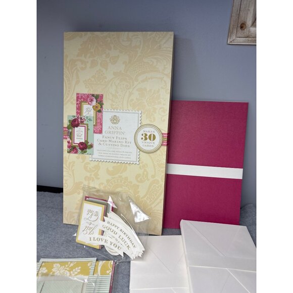 Anna Griffin Fancy Flips Card Making Kit & Cutting Dies New Makes 30 Cards - Picture 10 of 16